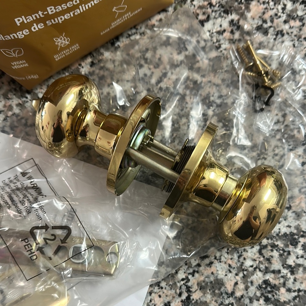 Gold Door Knob Set